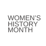 Women History Month text