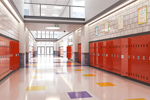 School corridor